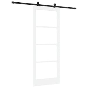 Posuvné dveře ORKDAL Bílá a černá 83 x 211 cm - obrázek 6
