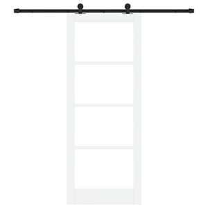 Posuvné dveře ORKDAL Bílá a černá 83 x 211 cm - obrázek 4