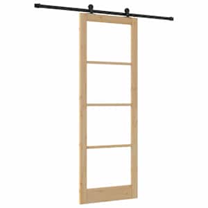 Posuvné dveře ORKDAL Přirozená a černá 83 x 232 cm - obrázek 2