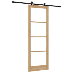 Posuvné dveře ORKDAL Přirozená a černá 83 x 232 cm - obrázek 6