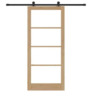 Posuvné dveře ORKDAL Přirozená a černá 93 x 211 cm - obrázek 4