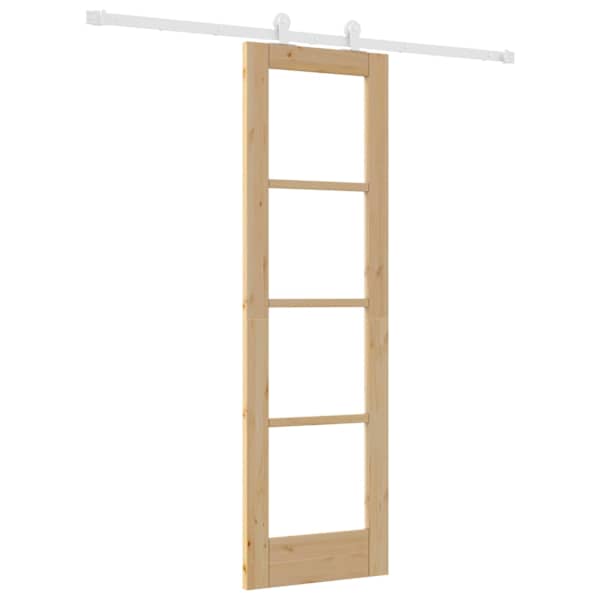 vidaXL Libisev uks ORKDAL 61 x 198,5 cm Soe m&auml;nnipuit ja klaas