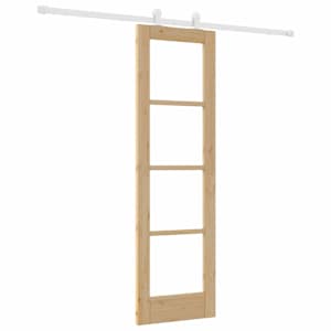 vidaXL Libisev uks ORKDAL 61 x 198,5 cm Soe m&auml;nnipuit ja klaas