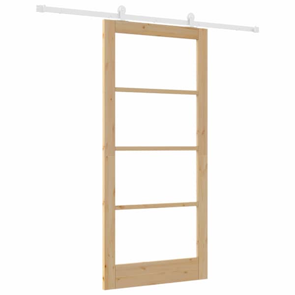 vidaXL Libisev uks ORKDAL 93 x 202 cm Soe m&auml;nnipuit ja klaas