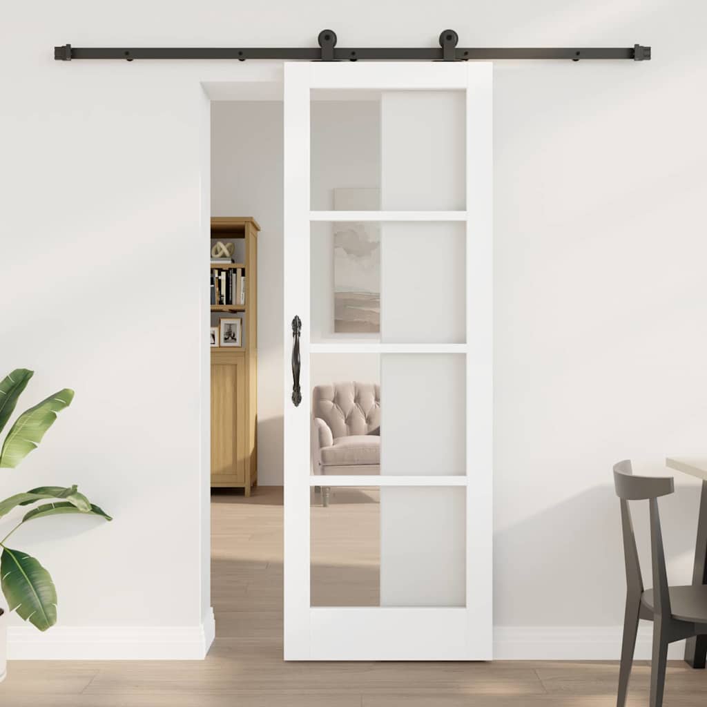 glidende dør med hardware sæt 'ORKDAL'Hvid 73.5x211 cm