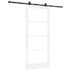 vidaXL Libisev uks ORKDAL Valge 93 x 211 cm Soe m&auml;nnipuit ja klaas