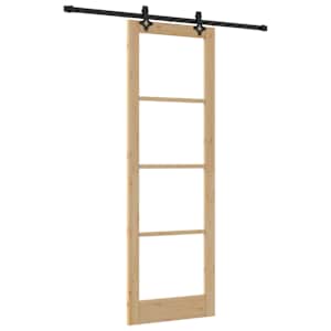 Posuvné dveře ORKDAL Přirozená a černá 78 x 232 cm - obrázek 2