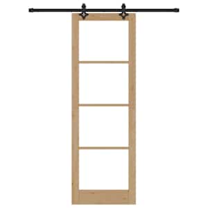Posuvné dveře ORKDAL Přirozená a černá 78 x 232 cm - obrázek 4