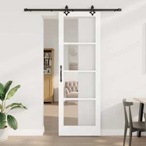 Posuvné dveře ORKDAL Bílá a černá 78 x 232 cm - obrázek 1