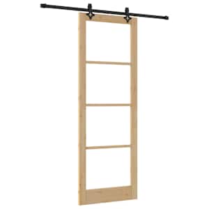 Posuvné dveře ORKDAL Přirozená a černá 83 x 232 cm - obrázek 2