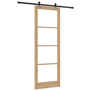 Posuvné dveře ORKDAL Přirozená a černá 83 x 232 cm - obrázek 6
