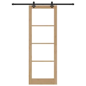 Posuvné dveře ORKDAL Přirozená a černá 83 x 232 cm - obrázek 4