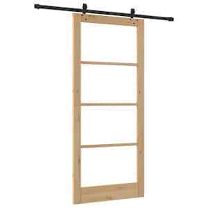 Posuvné dveře ORKDAL Přirozená a černá 93 x 211 cm - obrázek 6
