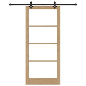 Posuvné dveře ORKDAL Přirozená a černá 93 x 211 cm - obrázek 4