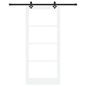 Posuvné dveře ORKDAL Bílá a černá 93 x 211 cm - obrázek 4