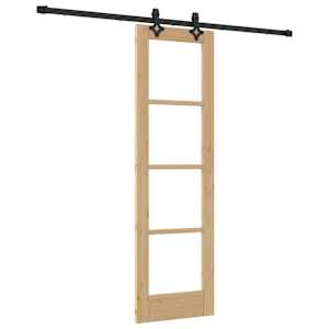 vidaXL Libisev uks ORKDAL 61 x 198,5 cm Soe m&auml;nnipuit ja klaas