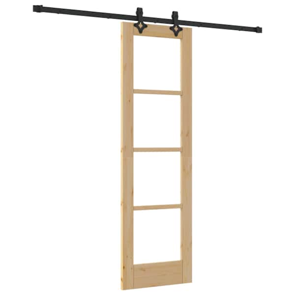 vidaXL Libisev uks ORKDAL 61 x 198,5 cm Soe m&auml;nnipuit ja klaas