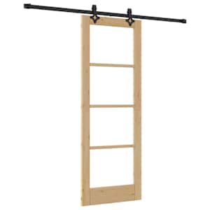 Posuvné dveře ORKDAL Přirozená a černá 73,5 x 198,5 cm - obrázek 2