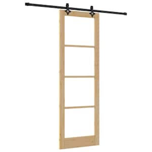 Posuvné dveře ORKDAL Přirozená a černá 78 x 232 cm - obrázek 2