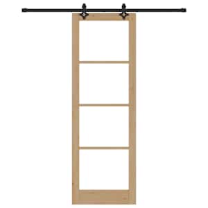 Posuvné dveře ORKDAL Přirozená a černá 78 x 232 cm - obrázek 4