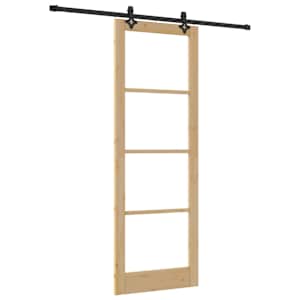 Posuvné dveře ORKDAL Přirozená a černá 83 x 232 cm - obrázek 2