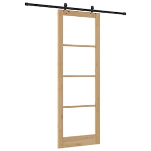 Posuvné dveře ORKDAL Přirozená a černá 83 x 232 cm - obrázek 6