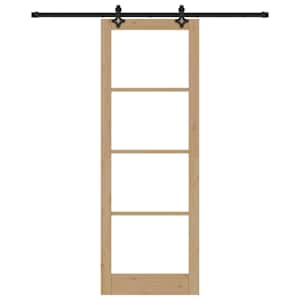 Posuvné dveře ORKDAL Přirozená a černá 83 x 232 cm - obrázek 4