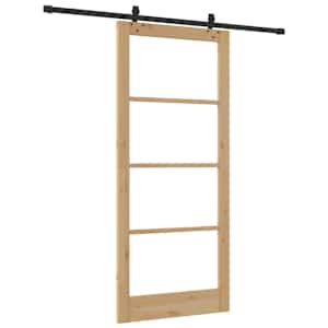Posuvné dveře ORKDAL Přirozená a černá 93 x 211 cm - obrázek 6