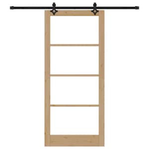 Posuvné dveře ORKDAL Přirozená a černá 93 x 211 cm - obrázek 4
