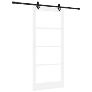 Posuvné dveře ORKDAL Bílá a černá 93 x 211 cm - obrázek 2