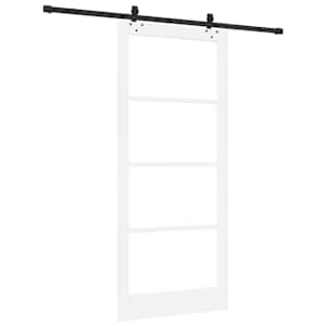 Posuvné dveře ORKDAL Bílá a černá 93 x 211 cm - obrázek 6