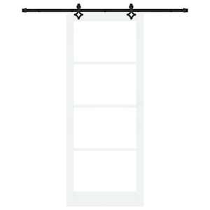Posuvné dveře ORKDAL Bílá a černá 93 x 232 cm - obrázek 4