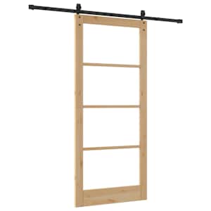 Posuvné dveře Přirozená a černá 93 x 211 cm - obrázek 6