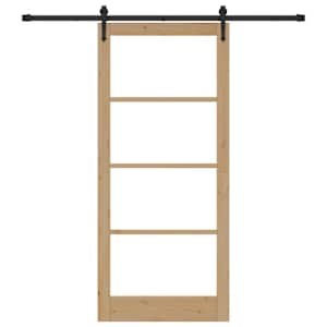 Posuvné dveře Přirozená a černá 93 x 211 cm - obrázek 4