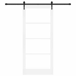 Posuvné dveře Bílá a černá 93 x 211 cm - obrázek 4
