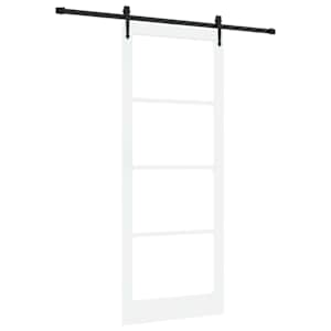 Posuvné dveře Bílá a černá 93 x 232 cm - obrázek 2