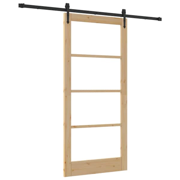 vidaXL Libisev uks ORKDAL 93 x 202 cm Soe m&auml;nnipuit ja klaas