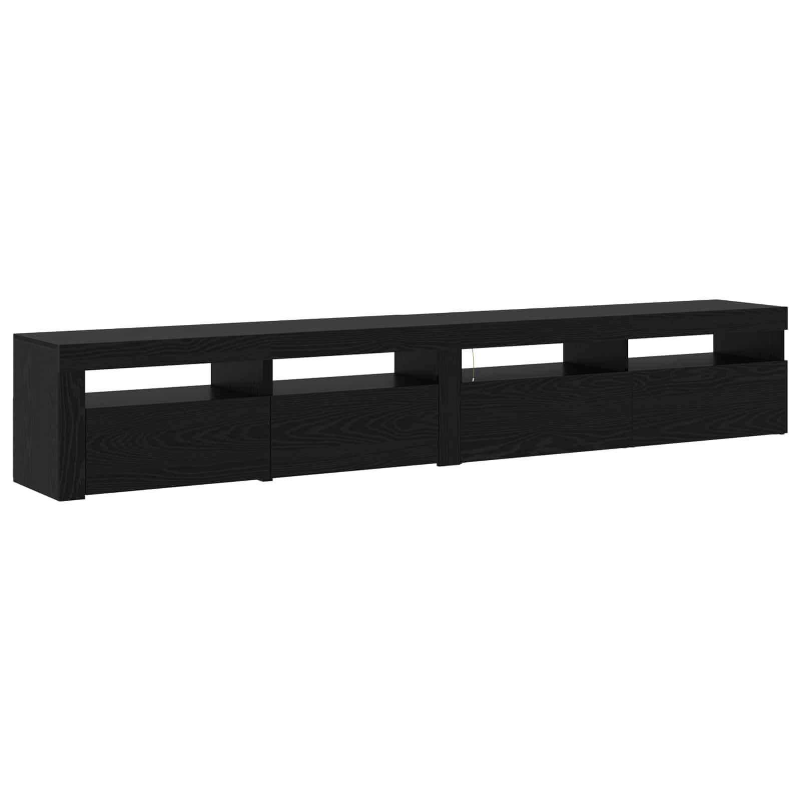 Cabinet TV 2 pcs Stejar Negru 240 x 35 x 40 cm Lemn compozit