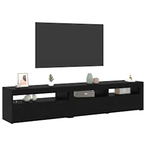 Televizní skříň 2 pcs Černý dub 195 x 35 x 40 cm - obrázek 3