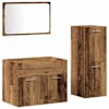 vidaXL Vannitoa m&ouml;&ouml;bleset 3 tk Vana puit 60 x 38,5 x 46 cm Tehispuit