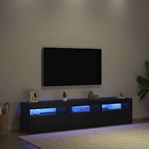 Televizní skříň 2 pcs Černý dub 180 x 35 x 40 cm - obrázek 5