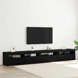 Komplet TV omaric 3 pcs Črna Orehovina 270 x 35 x 40 cm