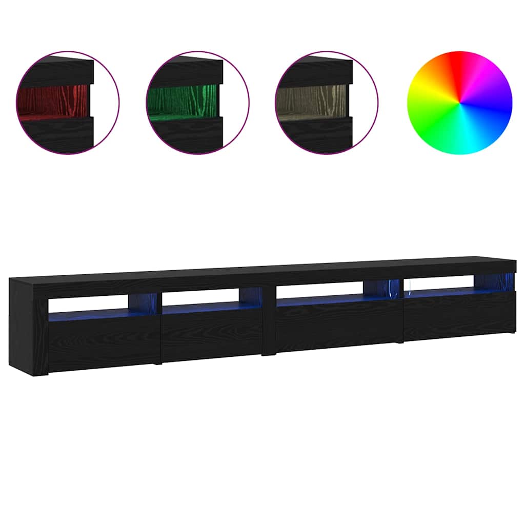 Mueble de TV con Luces LED Consola Televisión Multicolor Multitalle vidaXL - Imagen 20 de 28