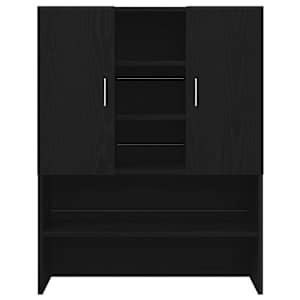 Skříň na pračku 2 pcs Černý dub 70,5 x 71,5 x 181,5 cm - obrázek 8