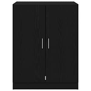 Skříň na pračku 2 pcs Černý dub 70,5 x 71,5 x 181,5 cm - obrázek 9