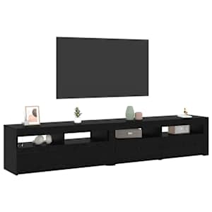 Televizní skříň 2 pcs Černý dub 210 x 35 x 40 cm - obrázek 3