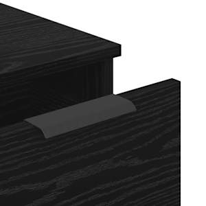 Servírovací skříň se zásuvkou 3 pcs Černý dub 181 x 30 x 70 cm - obrázek 11