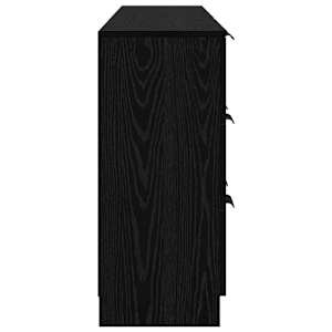 Servírovací skříň se zásuvkou 3 pcs Černý dub 181 x 30 x 70 cm - obrázek 9