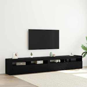Sestava TV skříněk 3 pcs Černý dub 240 x 35 x 40 cm - obrázek 1