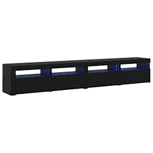 Sestava TV skříněk 3 pcs Černý dub 240 x 35 x 40 cm - obrázek 2
